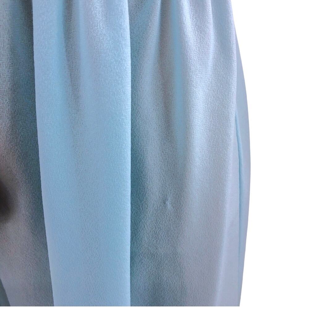 Van Raalte XS USA VINTAGE Blue Nylon Sleeveless Eyelet Lace Babydoll Night Gown - Picture 6 of 7